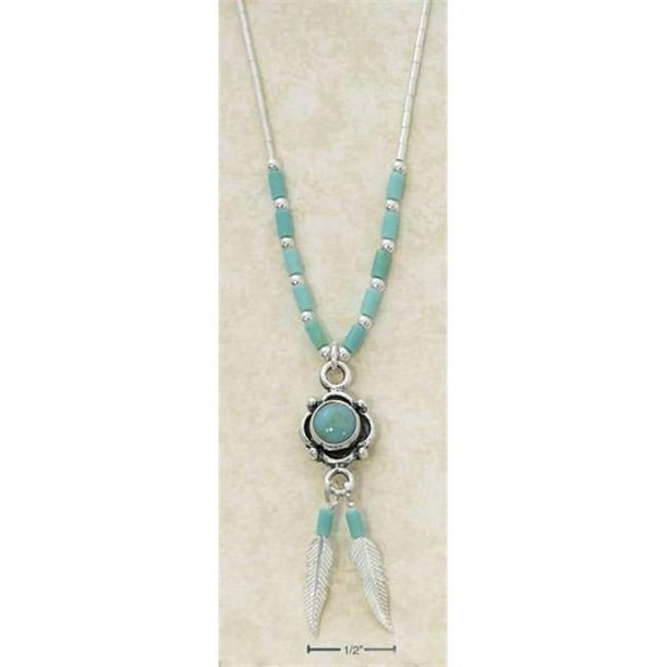 Sterling Silver Simulated Turquoise Tennis Necklaces 16 2 Extension Sterling Silver Simulated Turquoise Tennis Necklaces 16 2 Extension